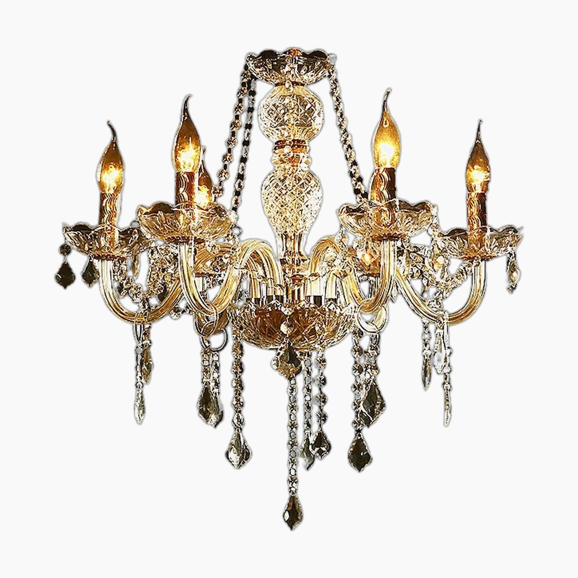 European Crystal Vintage Chandelier for Wedding Golden Candle