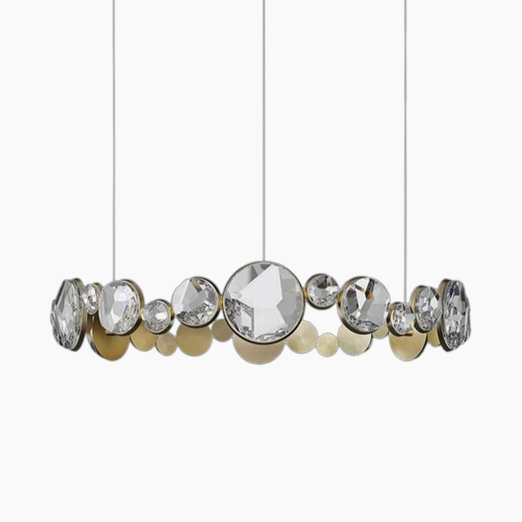 Nordic Gold Crystal Dining Room LED Chandelier