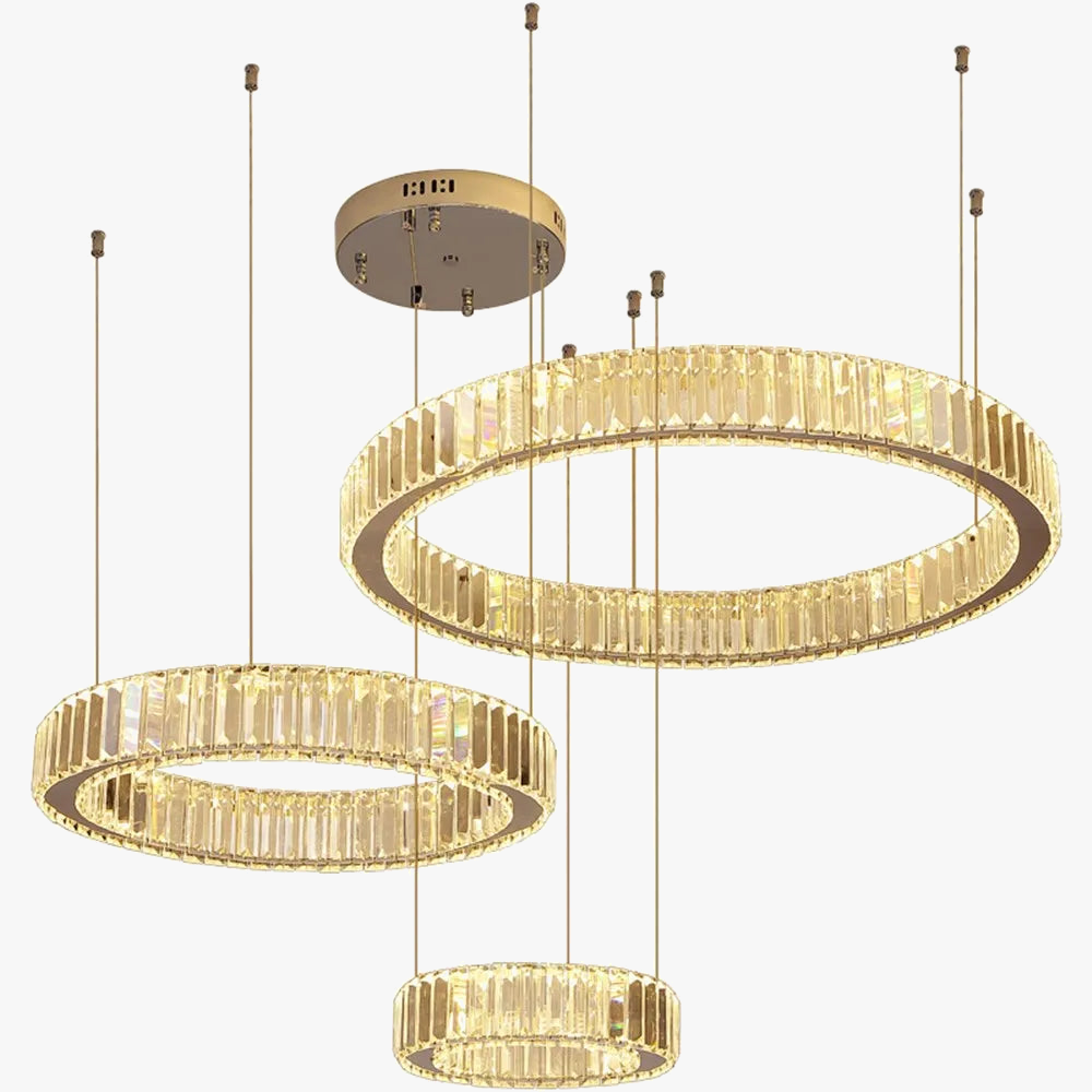 Modern Steel Crystal Dining Room Chandelier
