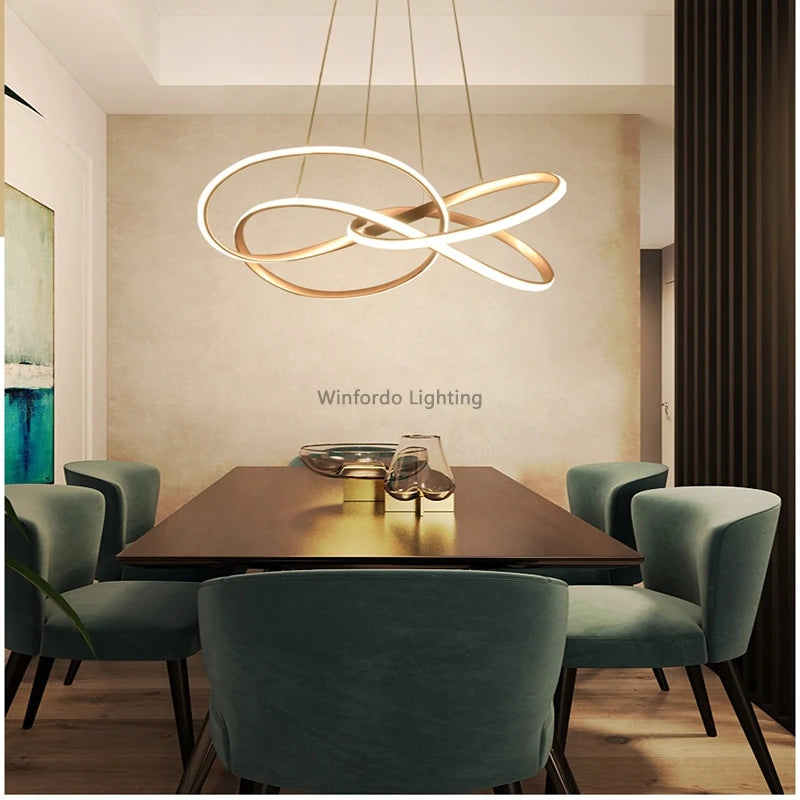 Maison Ornate Postmodern Crystal Chandelier with LED and elegant design, sparkling above, product-focused.