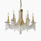 Nordic Modern Gold Ring Baroque Crystal Chandelier
