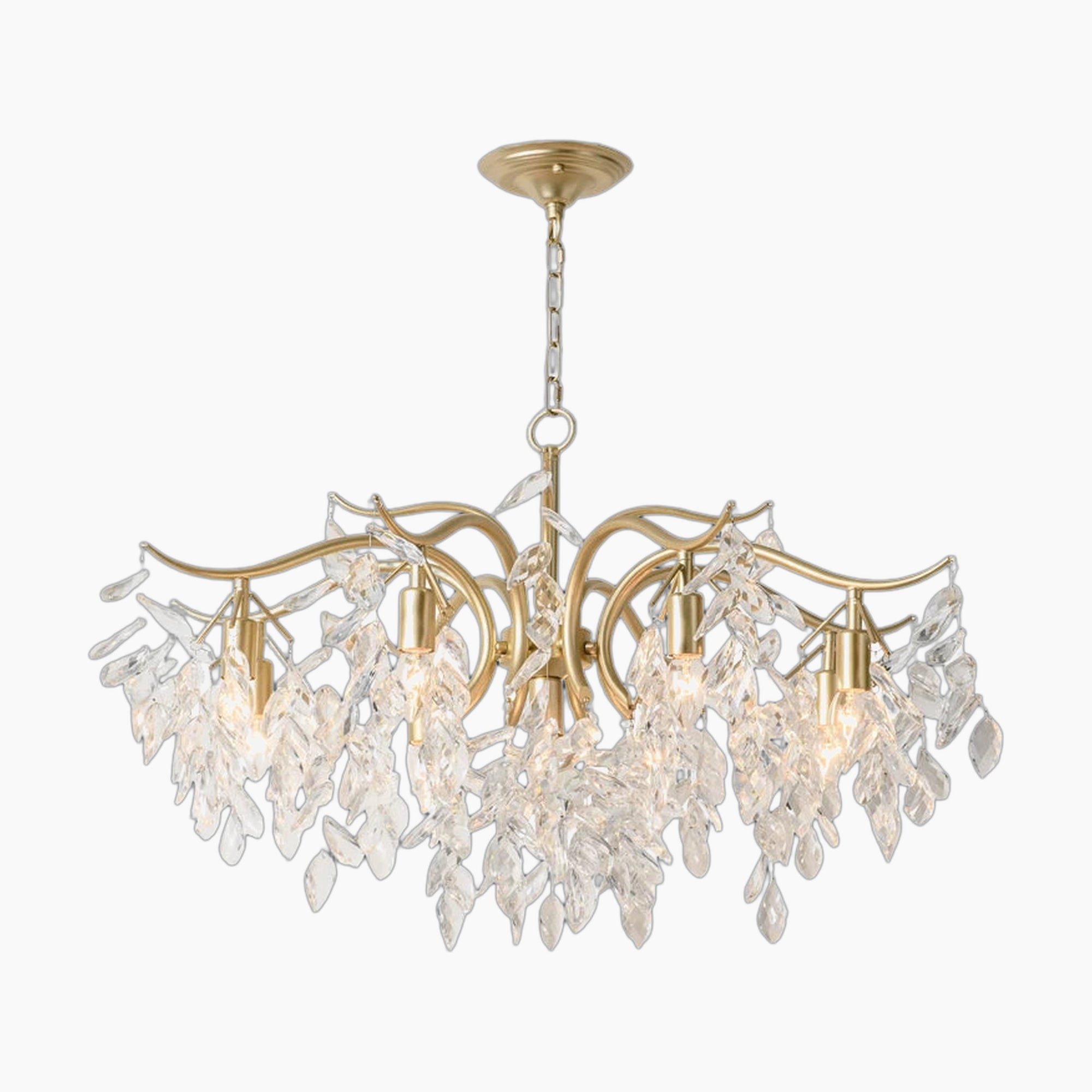 Nordic Vintage Crystal LED Chandelier Contemporary Decoration