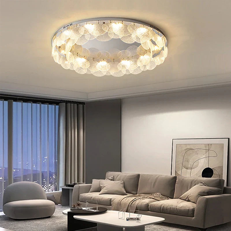 Maison Ornate Postmodern Crystal Chandelier with intricate crystal elements, suspended for elegant dining room lighting.