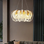 The Maison Ornate Original Crystal Dining Room Chandelier with intricate details and sparkling crystal accents.