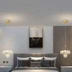 Maison Ornate's Minimalist Single-Head Crystal Ball Pendant Light featuring a sleek, modern chandelier design.