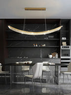Maison Ornate Modern Gold Crystal Restaurant Chandelier showcasing gold accents and sparkling crystal details.