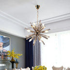 Maison Ornate’s Crystal Dandelion Design Bedroom Chandelier with intricate crystal detailing and modern elegance.