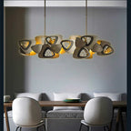 Maison Ornate Postmodern Crystal Ball Chandelier Artistic Pendant, glowing with elegant contemporary style.