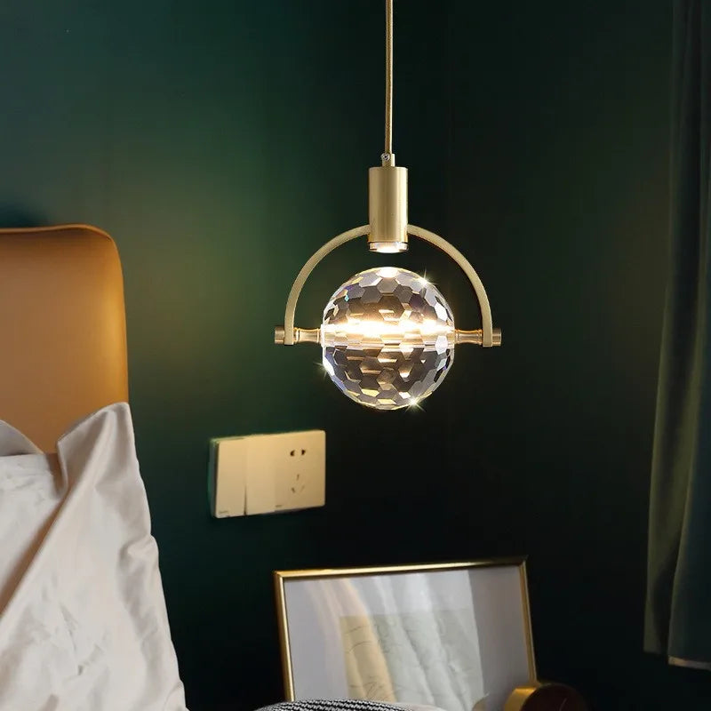 Maison Ornate crystal chandelier features elegant postmodern design, enhancing bedroom lighting with stylish brilliance.
