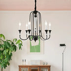 Maison Ornate Vintage Crystal Chandelier with LED, elegant and luxurious, features intricate crystal detailing.