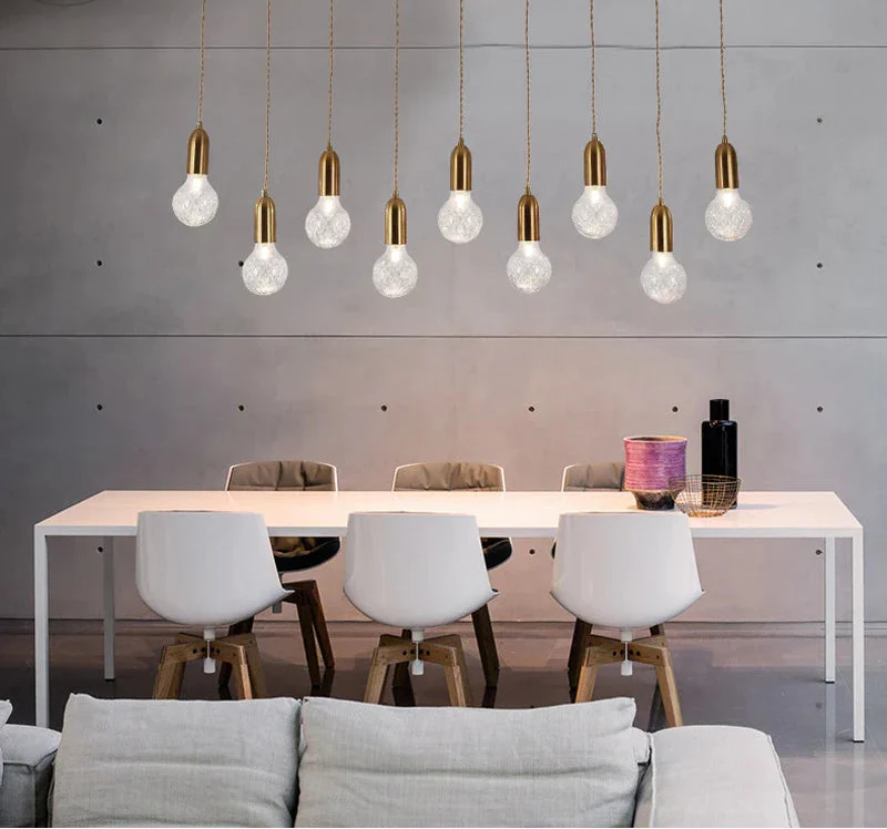 Maison Ornate Postmodern Crystal LED Glass Hallway Chandelier with intricate crystal and sleek LED accents.