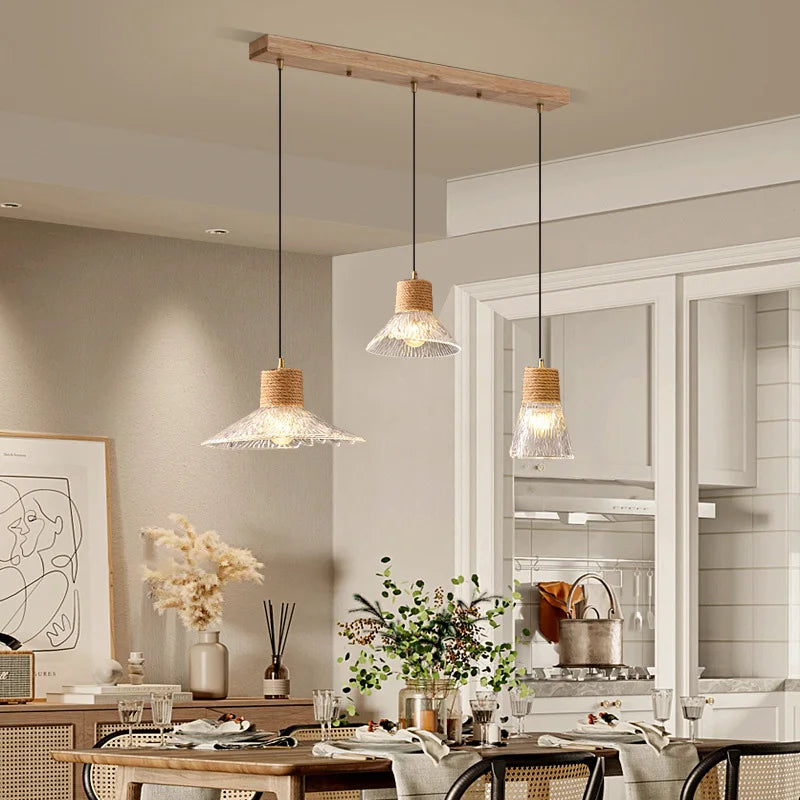 Maison Ornate Modern Crystal Chandelier with striped glass detailing, elegant and decorative lighting fixture.