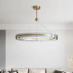 Maison Ornate Art Deco Crystal Chandelier featuring Nordic minimalist design and brilliant crystal accents.