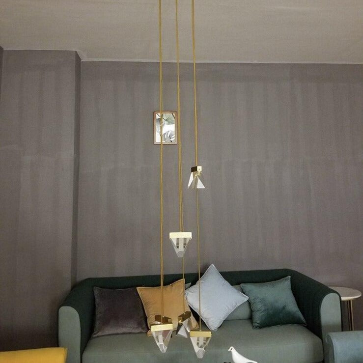 Maison Ornate Modern Crystal Spider Chandelier with hanging pendants, elegant crystals, contemporary style.