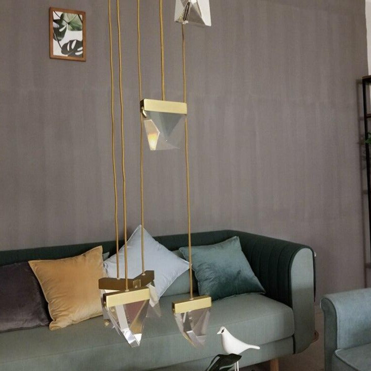 Maison Ornate Modern Crystal Spider Chandelier with cascading crystal pendants and modern, elegant design.