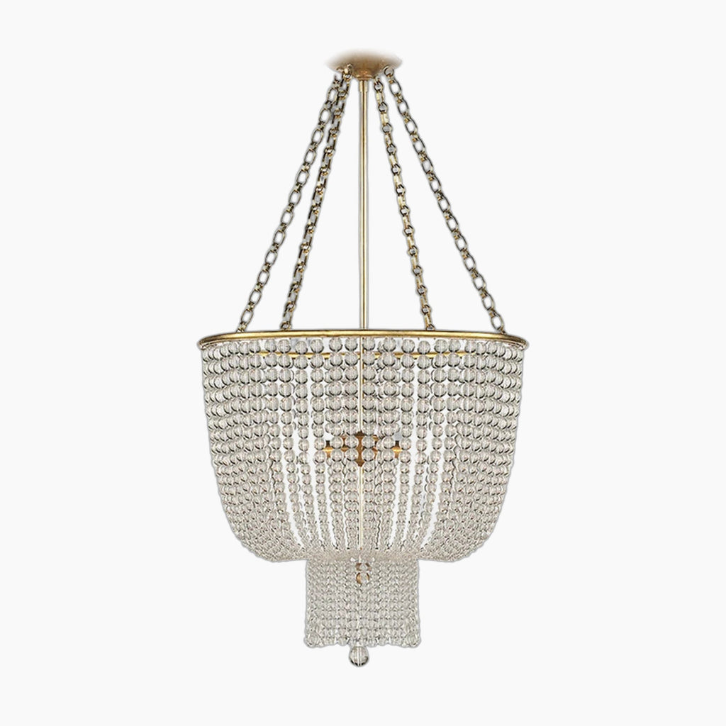 Art Deco Crystal Chandelier Modern Retro LED Lamp