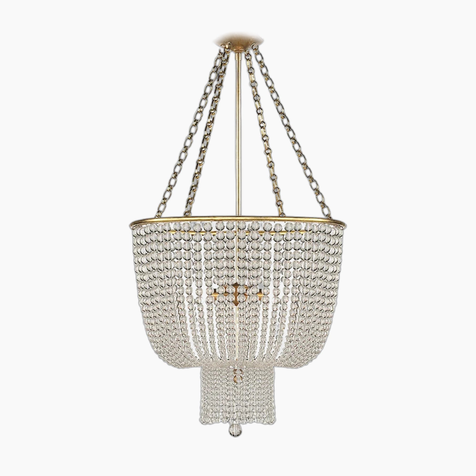 Art Deco Crystal Chandelier Modern Retro LED Lamp