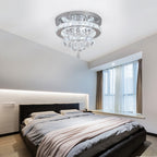 Crystal Ball Chandelier with LED Contemporary Design by Maison Ornate, elegant ceiling-mounted lighting fixture.