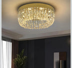 Maison Ornate Modern Gold LED Crystal Hallway Ceiling Light with elegant crystal detailing.