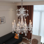Maison Ornate Crystal Chandelier with 6, 8, or 10 transparent arms and elegant crystal detailing.