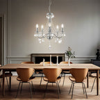 Maison Ornate Crystal Chandelier with sparkling decorations, offering sophisticated and elegant ceiling lighting.