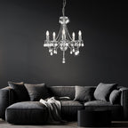 Maison Ornate Crystal Chandelier with sparkling decorations, dazzling lighting, elegant product focus.