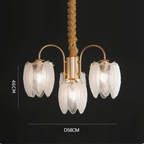 Art Deco Crystal Chandelier with LED Modern Suspension
