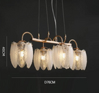 Art Deco Crystal Chandelier with LED Modern Suspension