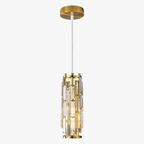 Maison Ornate chandelier with black chrome finish, sparkling crystals, and adjustable suspension cord.